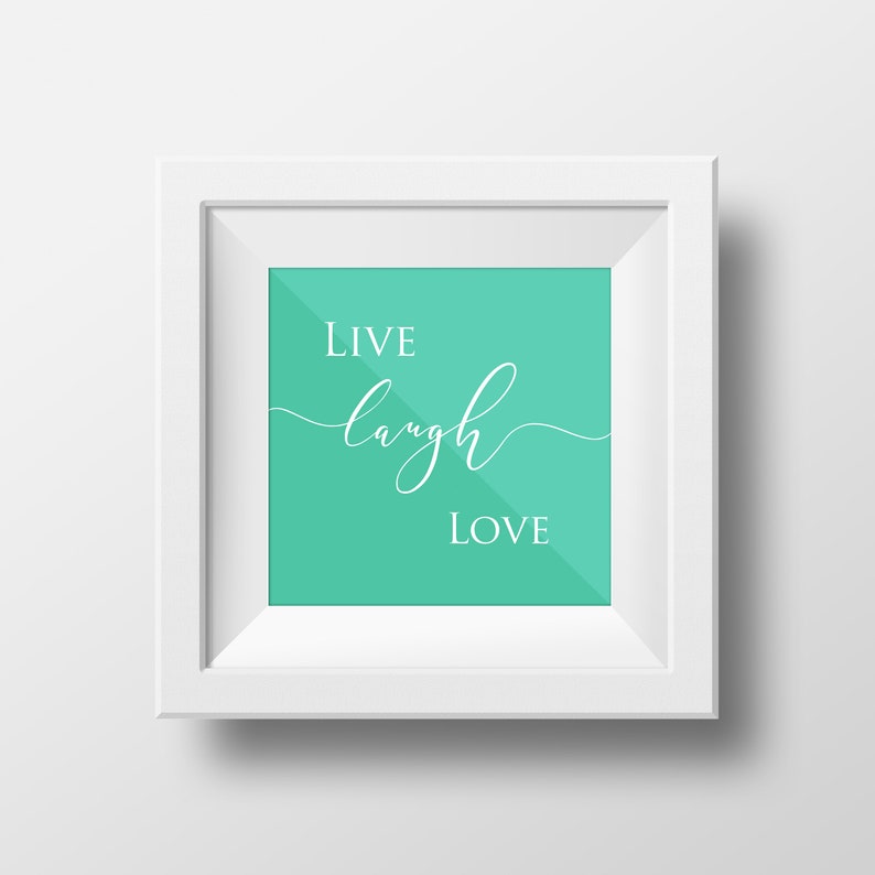 Live Laugh Love Wall Print Home Decor Etsy UK