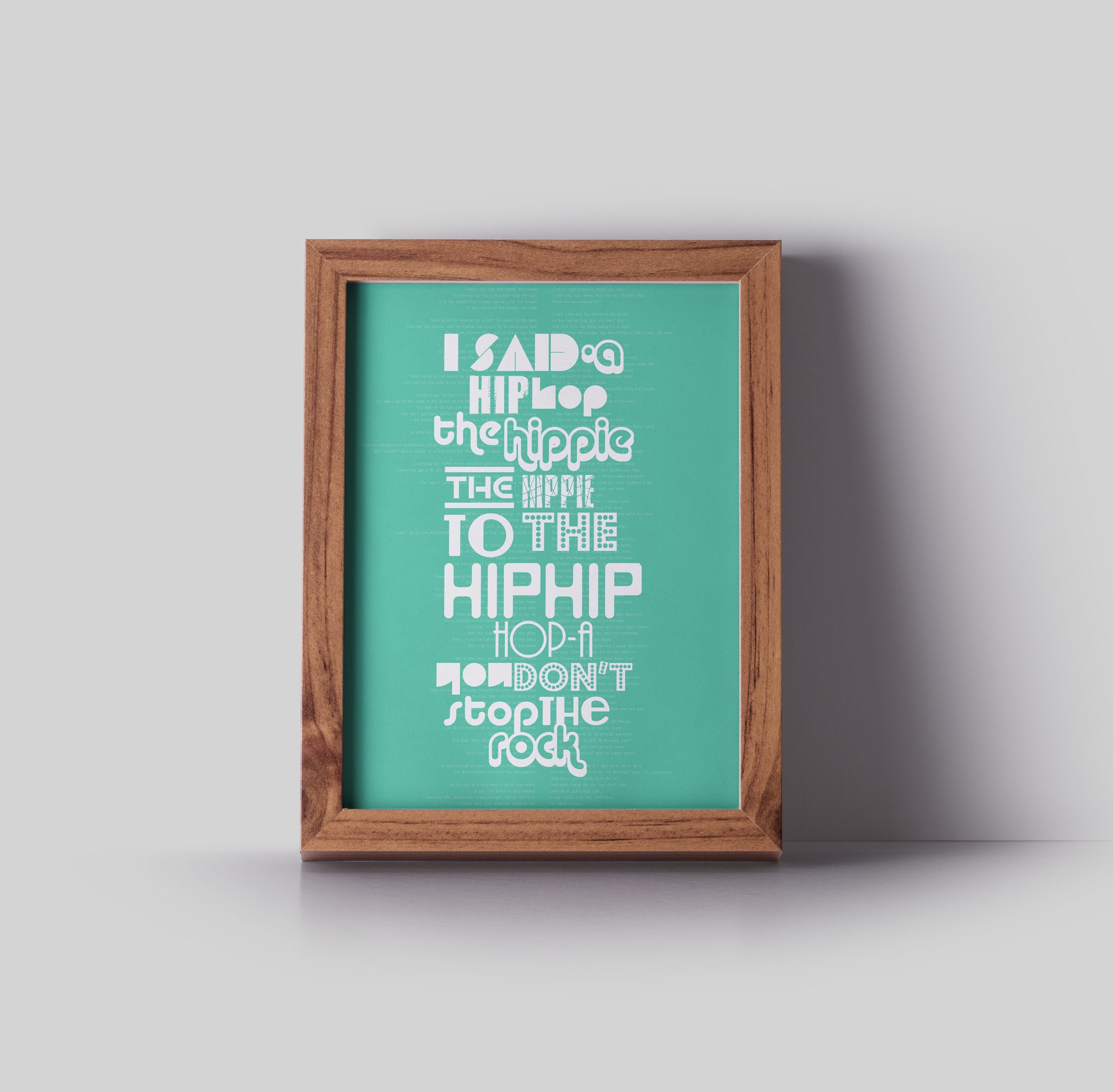 Rappers Delight I Said A Hip Hop Poster Print the Sugar Hill Gang Music ...