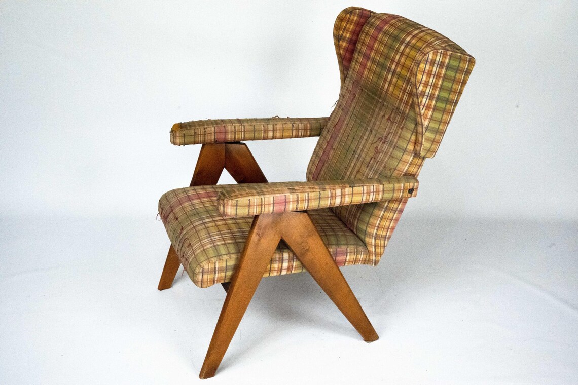 Italian Mid-Century Modern Reclining Armchair, 1960s, foto 2 de 5