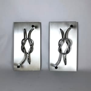 Pair of Large Sculptural Italian Wall Lights by Giacomo Benevelli. 1970
