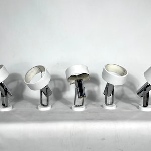 Stilnovo Milano, set of five orientable wall lights from 50s