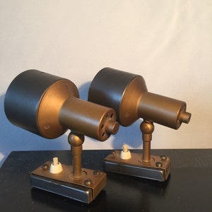 Extremely rare pair of spotlights by Stilnovo from the 50s.