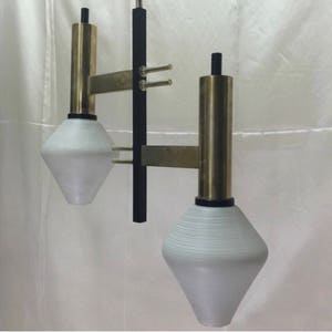 Chandelier in the manner of Stilnovo. Mid century, Italian modern.