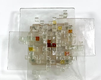 Mid-Century Large Murano Glass wall light by Albano Poli for Poliarte. Italy 1970s