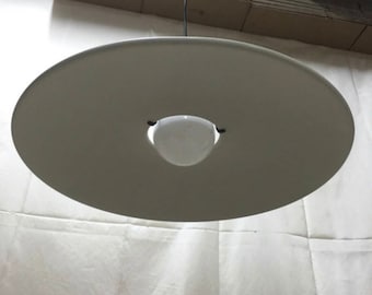 Arteluce pendant disc designed by Sarfatti. Model 2133. Labeled.