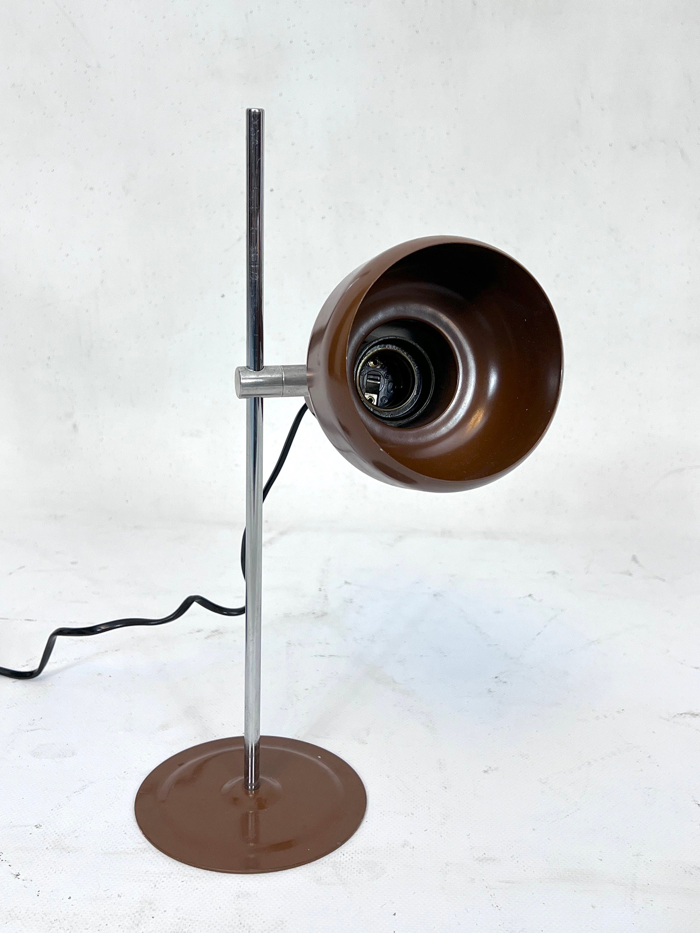 Vintage Italian Articulated Metal Table Lamp From 70s - Etsy