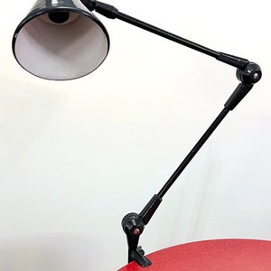 Stilnovo Milano, large articulated desk lamp from 60s. Signed.