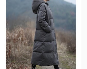 full length down coat