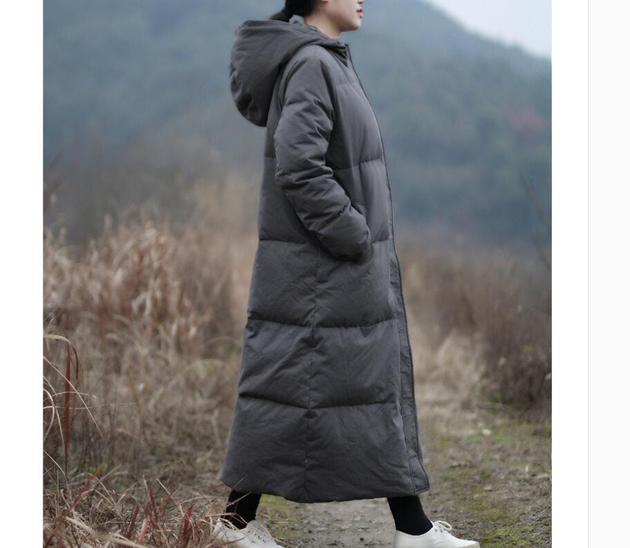 long puffa coat with hood