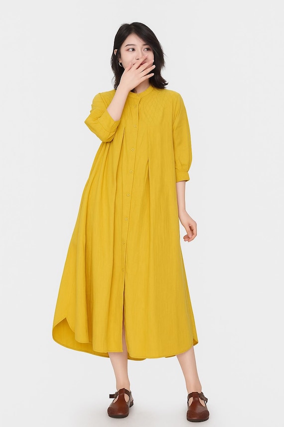 white christmas dresses Buy Yellow Daffy Polka Cotton Dress online in India at Best Price