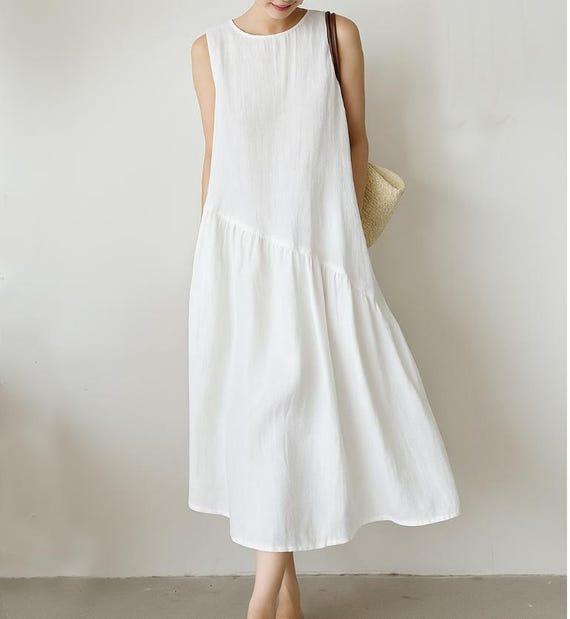 Minimalist French-style Halter dress Washed Soft 100% Linen dress,Anysize dress summer maxi dress Women Dresses/9599 Minimalist French-style Halter dress Washed Soft 100% Linen dress,Anysize dress summer maxi dress Women Dresses/9599