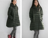 A line down hot sale coat