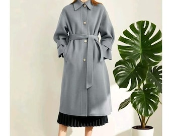 Women Wool Coat, Winter Wool Jacket, Wool Jackets Women Wool Coat Any Size