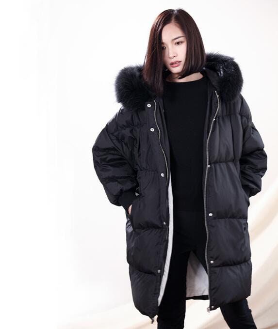 Loose Style Hooded Winter Puffer Coat Side Pockets Down Coat - Etsy