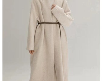 Women Wool Coat, Winter Cape Wool Jacket, Wool Jackets Women Wool Coat Any Size
