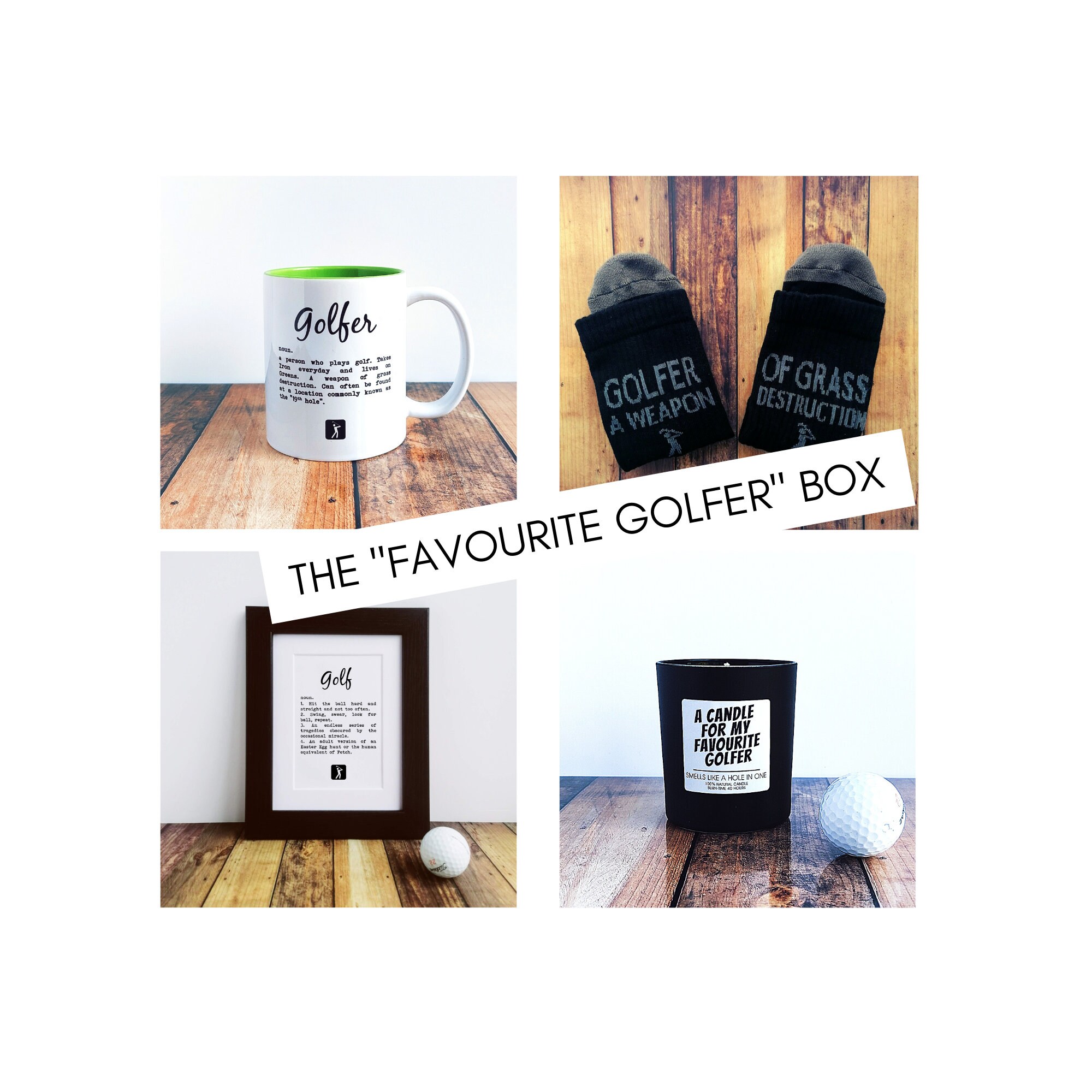 Golf Gifts Golf Gift Set The Favourite Golfer Etsy