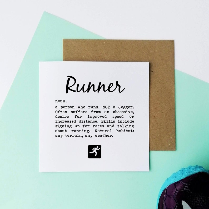 Runner Definition Running Card Runner Card Card for a Etsy