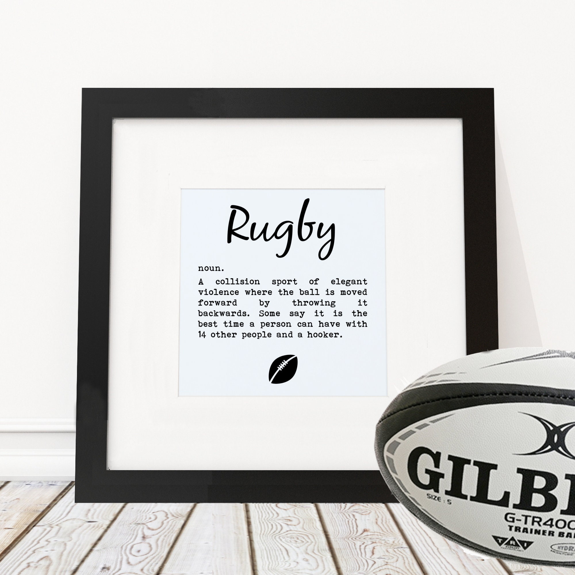Ballon de rugby, Cadeau d'affaires, Ballon de rugby personnalisé recyclé