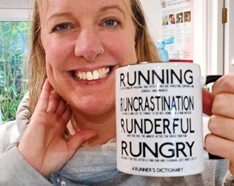 Funny Running Mug - Runner Gift - Running Buddy Gift - Marathon Gift - Trail Running Mug - Mother's Day Running Gift
