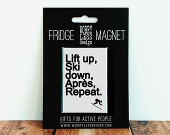 Skiing Gifts - Gifts for Skiers - Lift Up Ski Down Apres Repeat - Skiing Ornament.
