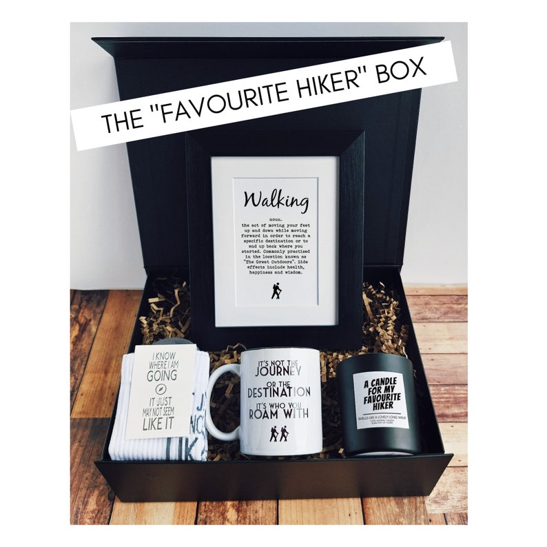 Walking Gifts The Favourite Hiker Box. Rambler Etsy