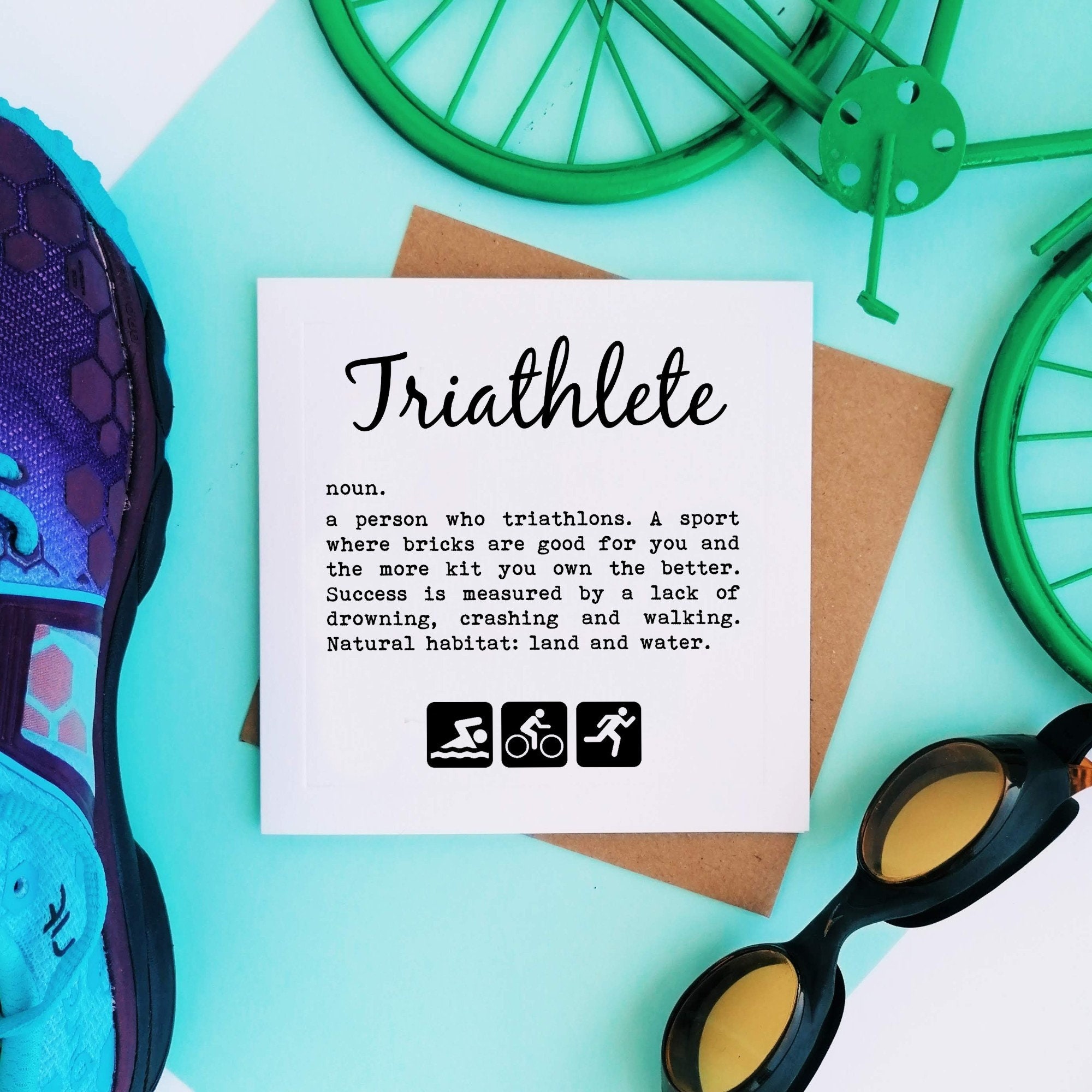 Triathlon Gifts Triathlete Definition Framed Print. Gift Etsy UK