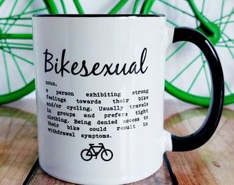 Bikesexual Definition Mug - Cycling Gift for Him