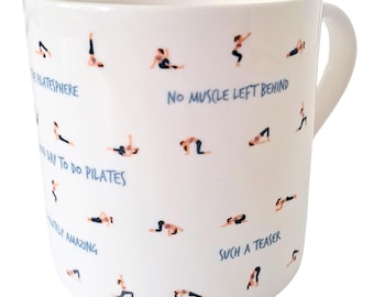 Pilates Mug – Adore Your Core – Funny Pilates Gift for Women, Pilates Teacher Gift, Pilates Birthday Present, Pilates Lover Mug