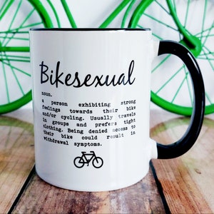 Bikesexual Definition Mug - Cycling Gift for Him