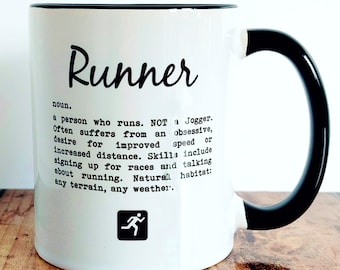 Running Mug – Runner Definition – Funny Gift for Runners, Runner Birthday Present, Marathon Gift, Jogger Mug, Running Gift for Women