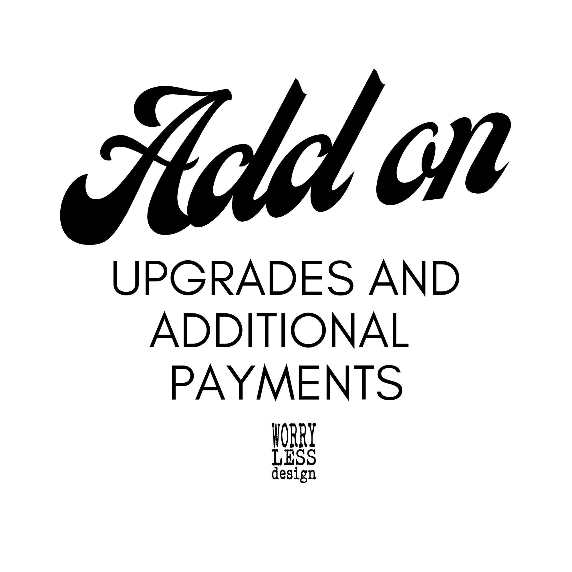 Image of Shipping Upgrades & Additional Payments