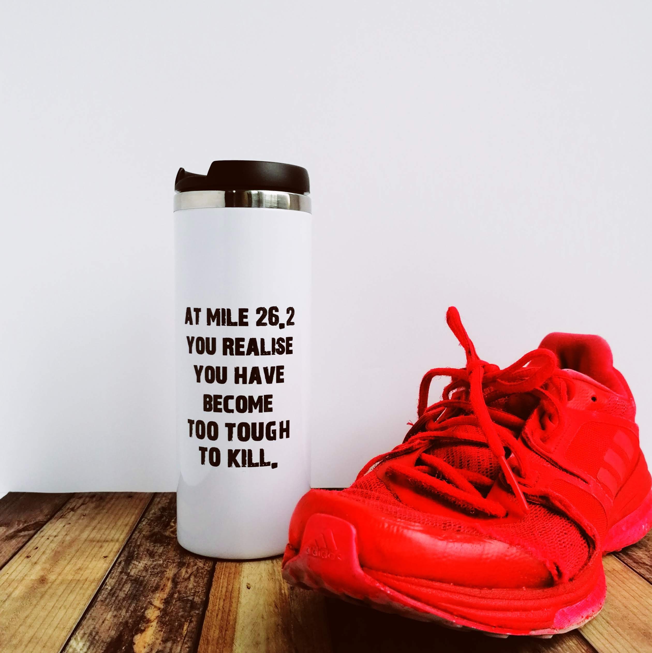 Marathoner Gift At mile 26.2.... Travel Mug. Marathon Etsy