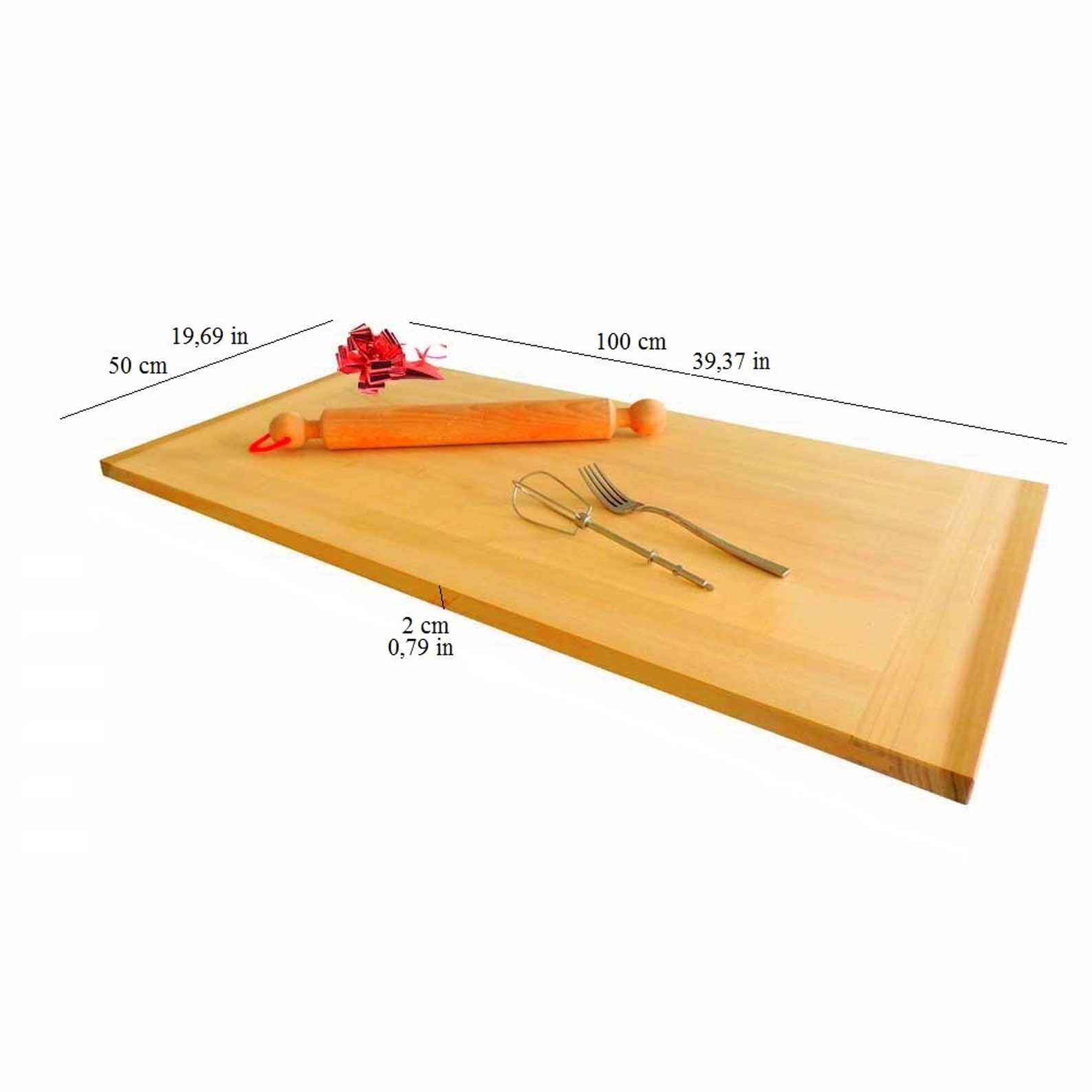 Traditional Custom Wooden Pasta Board Size MEDIUM 100 X 50 Etsy