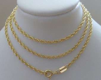 English Rope Chain Necklace 