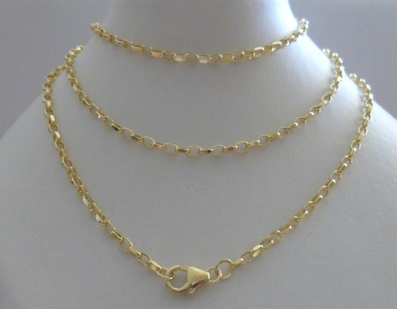 9ct 9k Solid Yellow Gold Oval Belcher 