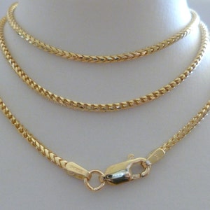 9ct 9k Solid Gold Franco Chain 375 Men 