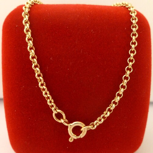 Rolo Belcher Chain 9ct 375 9k Solid 