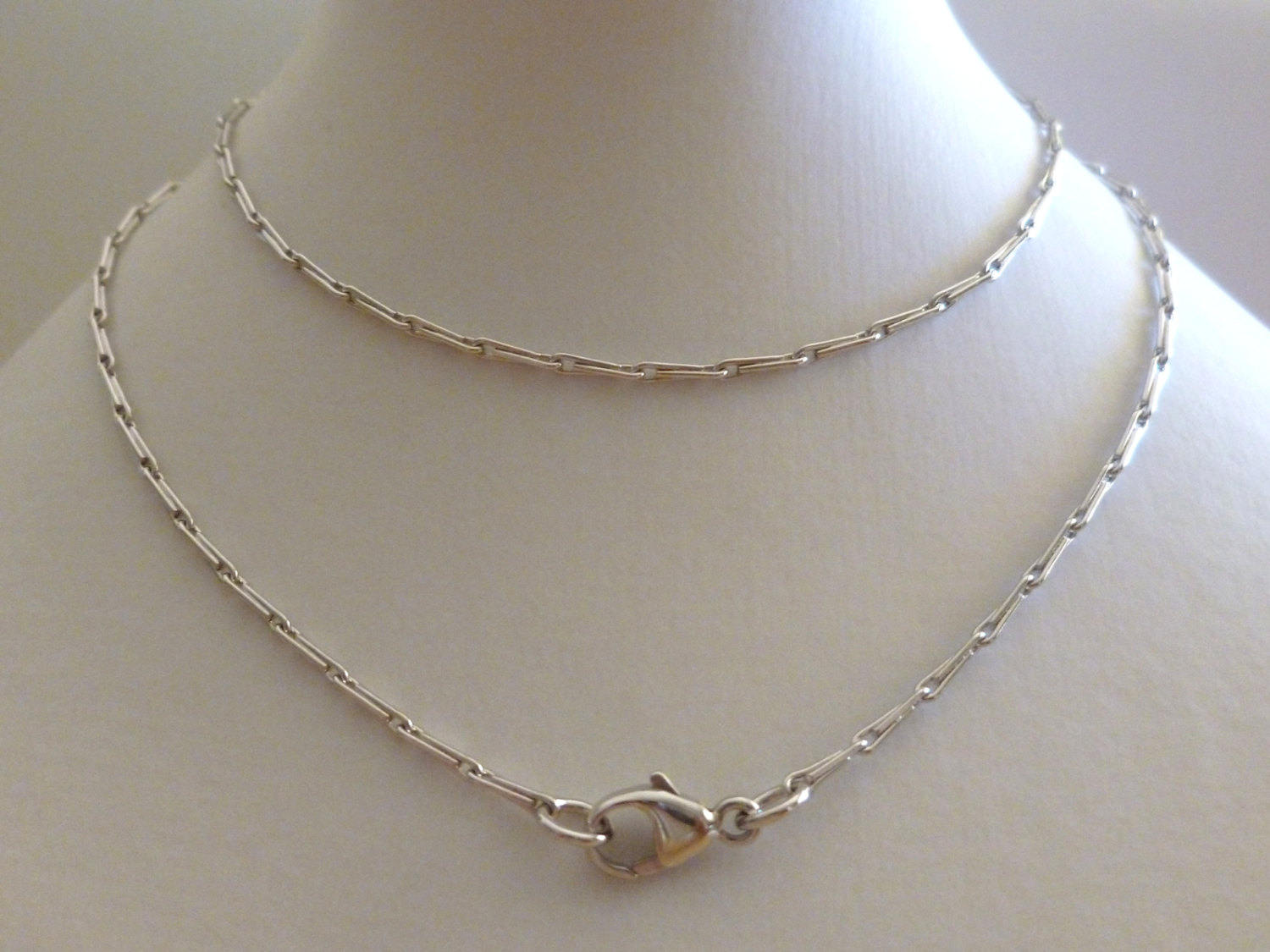 18K White Gold Egyptian Chain 18ct Gold 