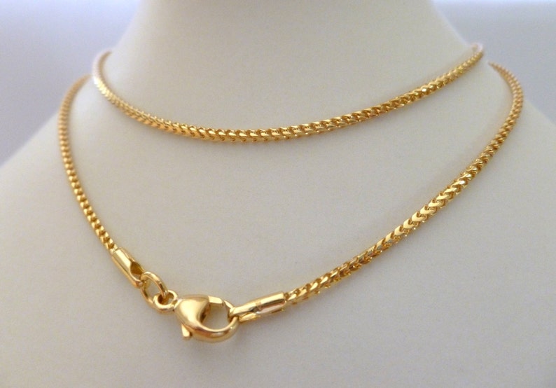 18k Solid Gold Rope Chain 18ct Franco Men's Womens Etsy
