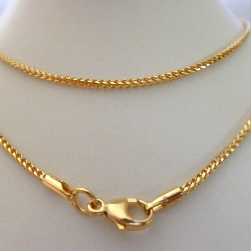 18k Solid Gold Franco Chain 18ct 750 
