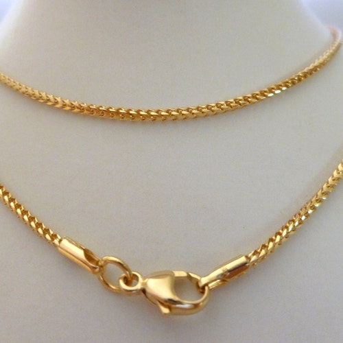 18ct 18k Gold Franco Rope Chain Solid 
