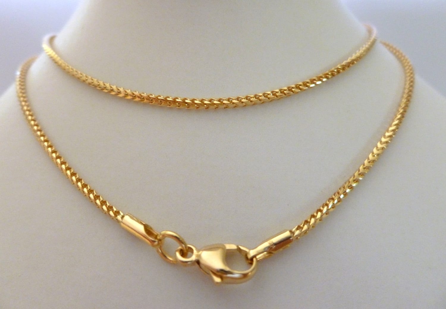 18ct 18k Gold Franco Rope Chain Solid Gold 750 Womens Yellow Etsy Australia