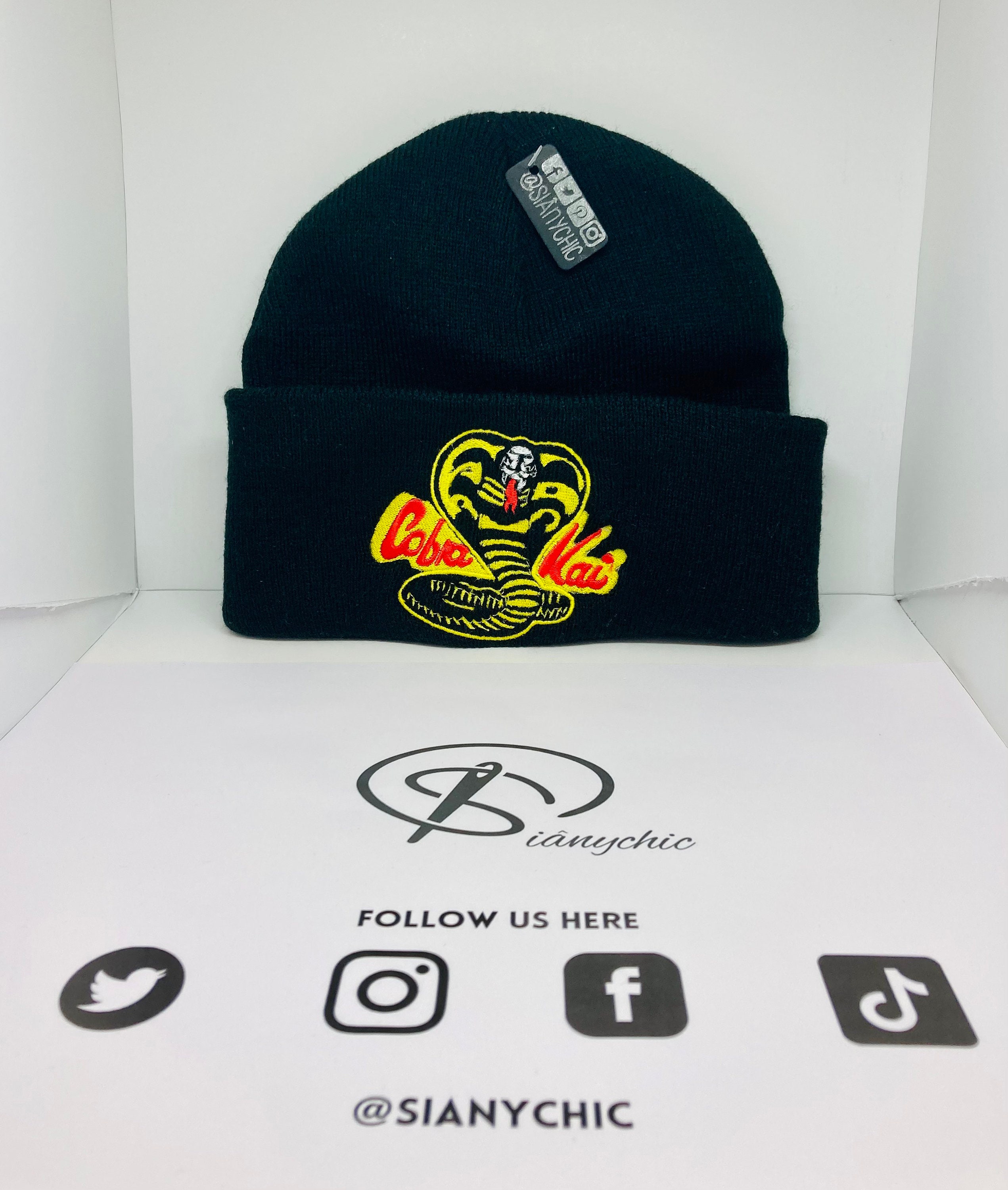 Cobra Kai Embroidered Beanie Hat | Etsy 