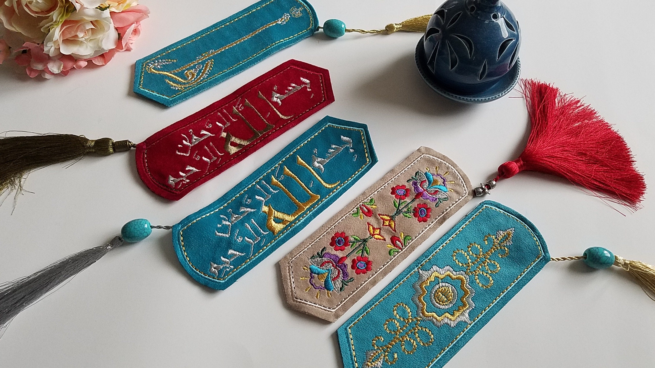 Islamic Bookmark With Tassel Quran bookmark .Size 7x2.5 Etsy