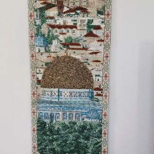 Beaded Tapestry Gobelin – Vertical Home Wall Art (44x12 inches)
