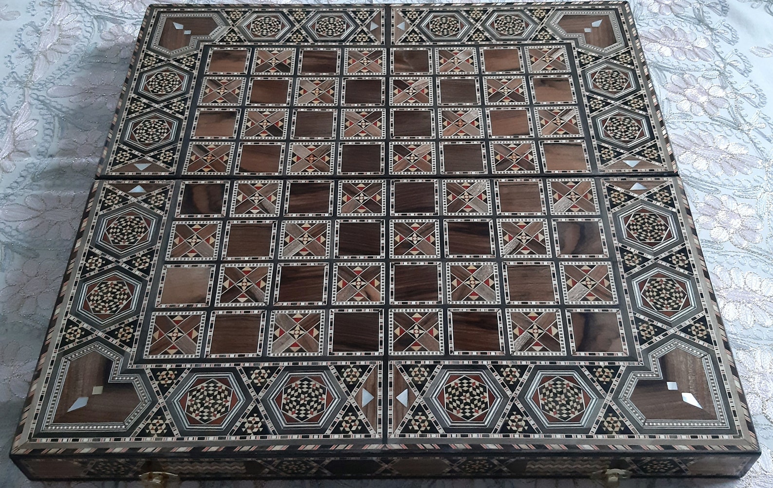 Large Size Backgammon Checkers Chess Set .mosaic Inlaid | Etsy