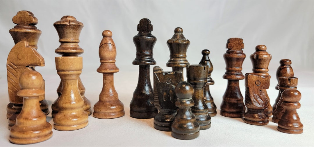 Replacement Chess Pieces spare Wooden Chess Parts Kings Etsy