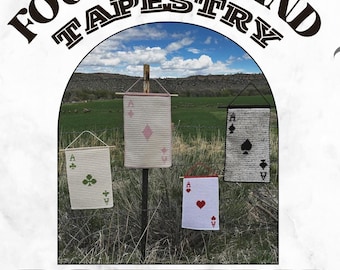 Four of a Kind Ace Crochet Tapestry Pattern / Color block / Written / Instructions / .pdf