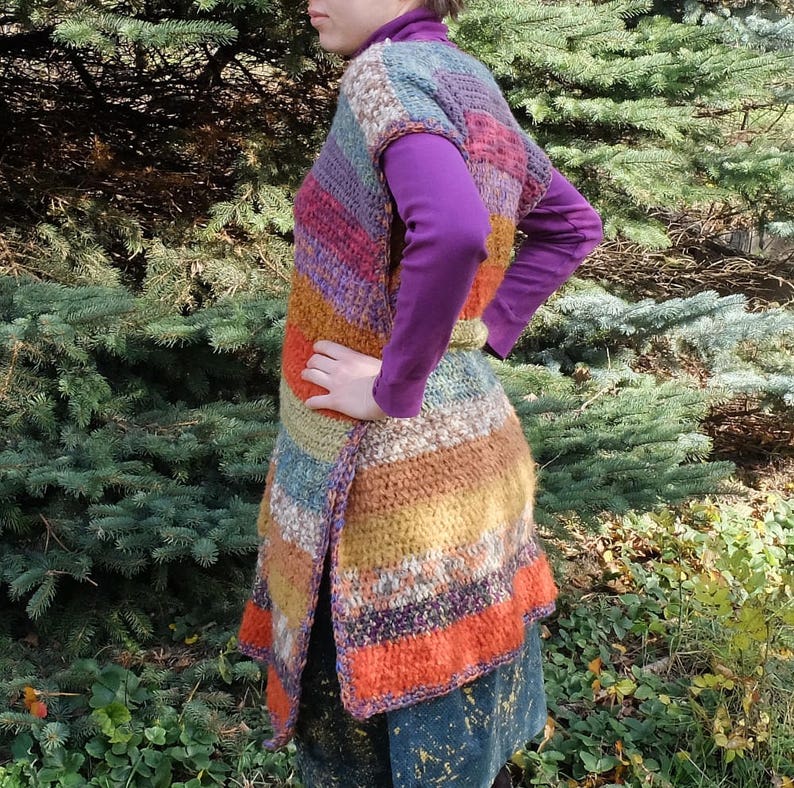 Crochet poncho Gypsy cape Colorful wool wrap Blanket | Etsy