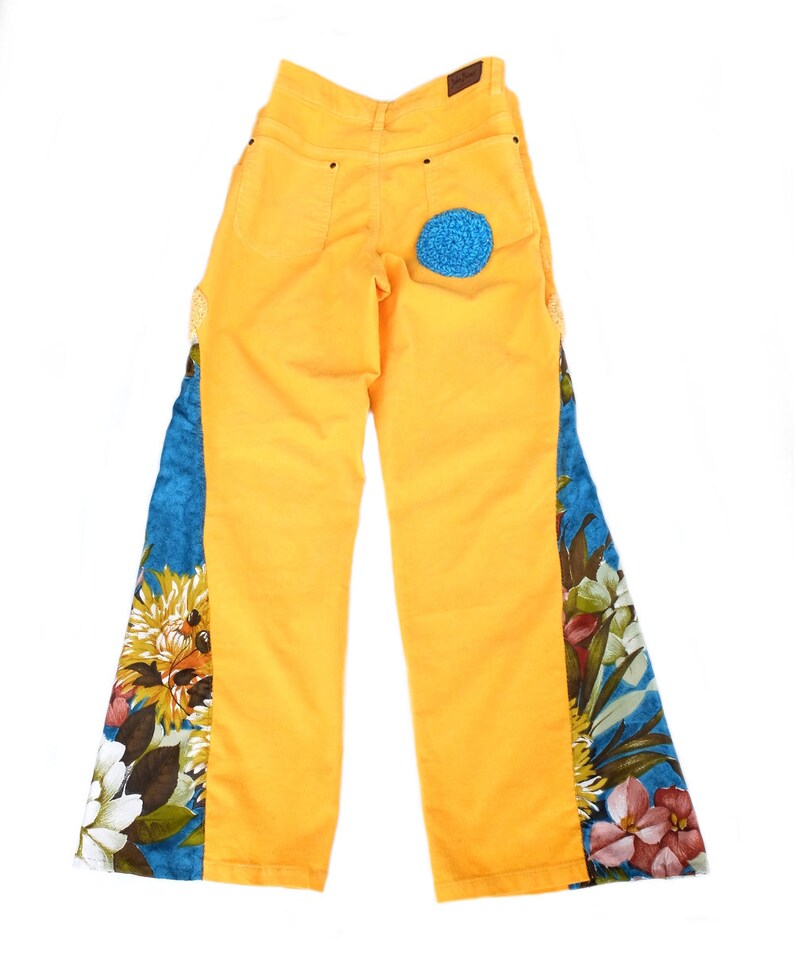 Corduroy Reworked Pants Hippie Hipster Pants Boho Bohemian Etsy